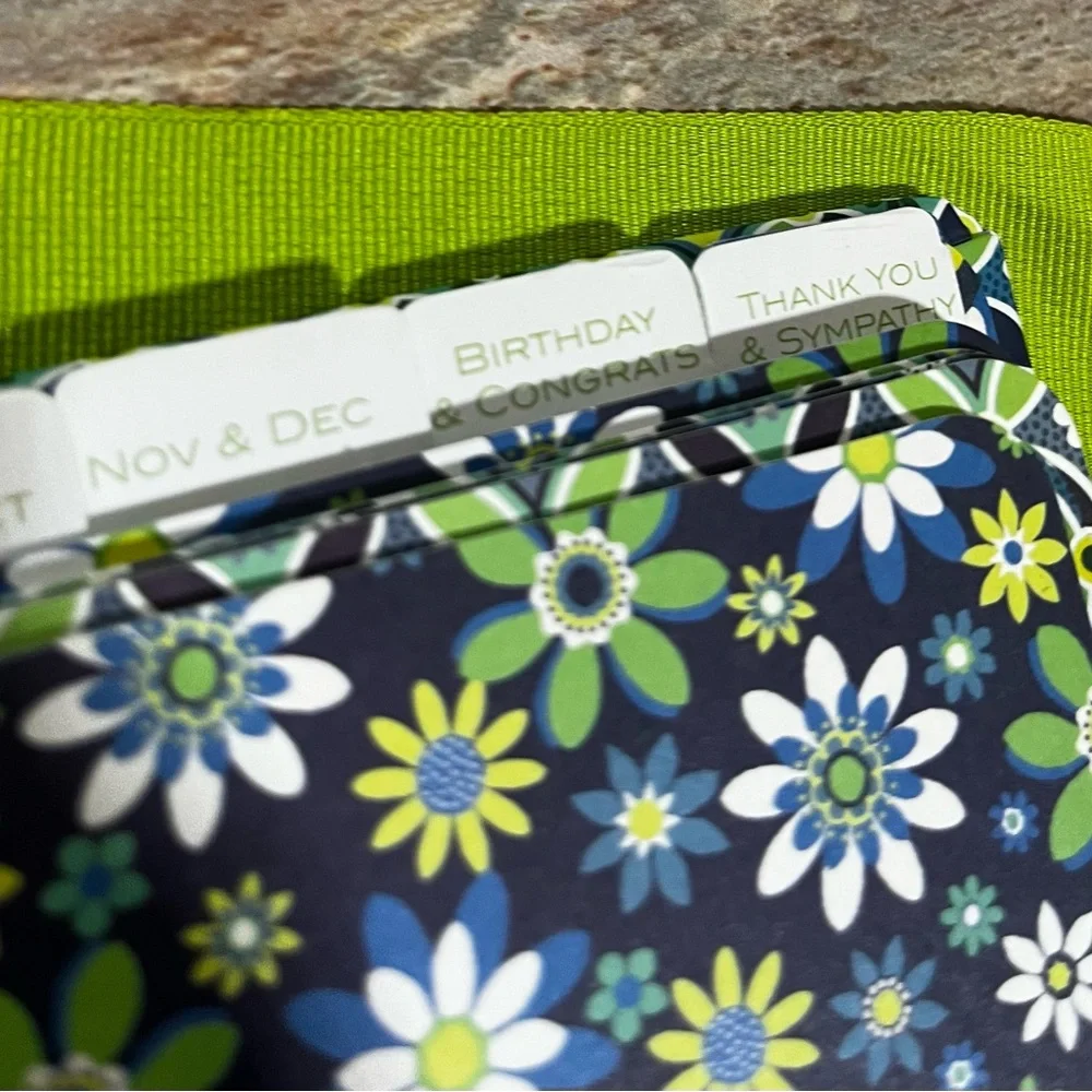 Vera Bradley Celebrations month to month organizer with Green Ribbon